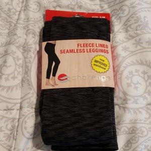Fleece lined leggings,gray size s/m
